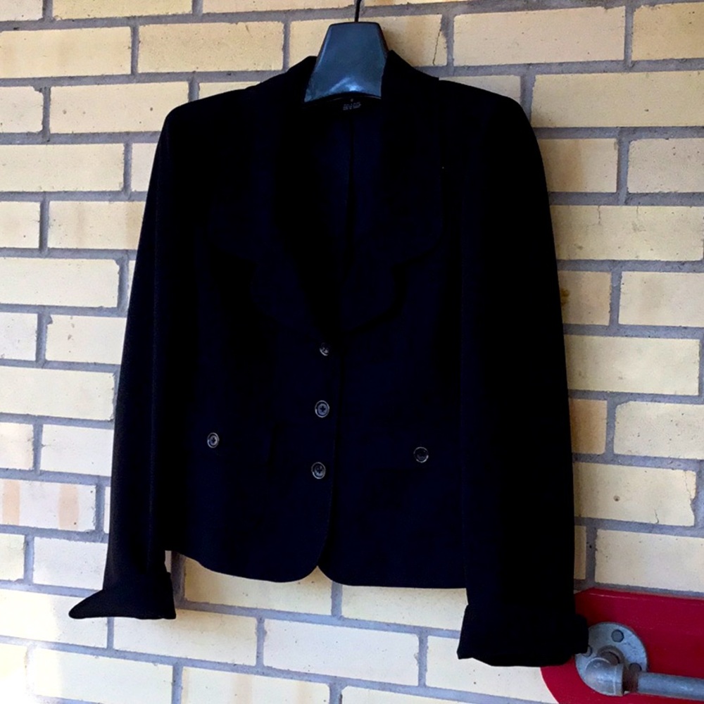 Ellen Tracy Black Lined Jacket Size 6